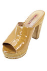 Prada Sport Womens Patent Leather Platform Mule Heels Beige Size 36 6 — photo 4