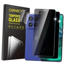 [4 Pack] 2 Pack Privacy Screen Protector for Moto G Stylus 5G 2025 2+2PCS