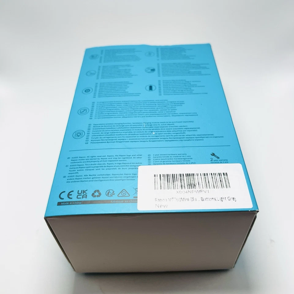 RAPOO MT760 Multi-Device Wireless Mouse Bluetooth 4000 DPI for PC Laptop Mac - Image 3 of 4