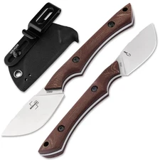 BOKER PLUS® MUK Fixed Hunting & Outdoor Knife 2.40" Skinner 14C28N Micarta Brown