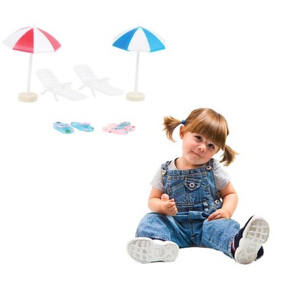 13 Pcs Strandzubehör Beach Spielzeug Puppenhauszubehör Kinderspielzeug