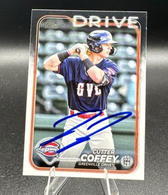 Cutter Coffey Auto IPA 2024 Topps Pro Debut #PD-113 Greenville Drive
