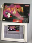 New ListingFinal Fantasy III 3 (Super Nintendo, SNES) Authentic game cart Box & Tray Tested