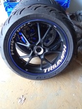 Triumph Speed Triple 2013 1050 Complete Back Wheel with Tyre and Disc Ex Con