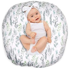 Ultra Soft Green Leaf Baby Lounger Cover