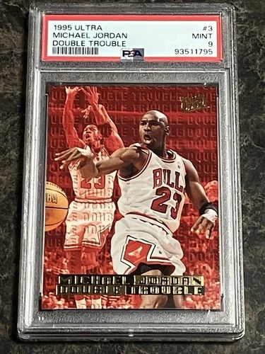 1995-96 Fleer Ultra - Double Trouble Michael Jordan #3 PSA 9 Mint Chicago Bulls