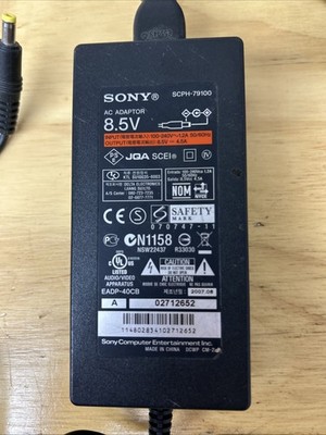 OEM Genuine  Sony Playstation 2 PS2 Slim AC Adapter Power Supply 8.5v Original