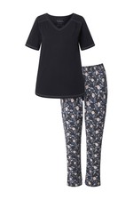 Ulla Popken Damen große Größen Pyjama Blä...