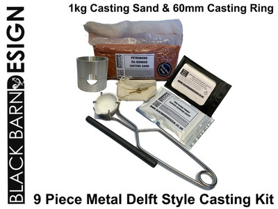 9 Stück Delfter Stil Sandguss Konvolut zum Gießen Gold Silber Bronze Aluminium