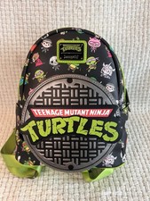 Loungefly Mini Backpack Teenage Mutant Ninja Turtles Sewer Cap New With Tags