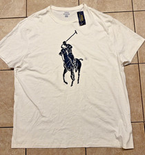 Polo Ralph Lauren Shirt Mens XXL White BIG PONY Short Sleeve T-Shirt Casual NEW