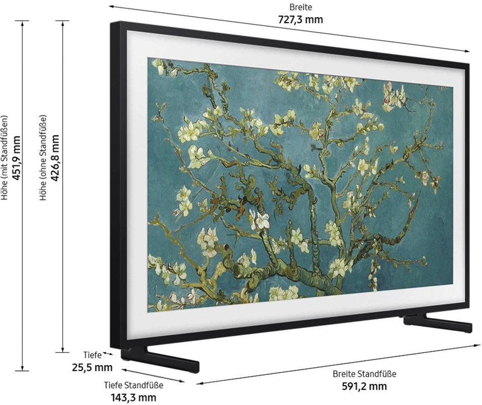 Samsung GQ32LS03CBUXZG The Frame Black LED-Fernseher,32 Zoll,"BLACK MAX"WOW DEAL - Bild 4 von 4