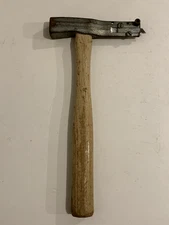 Vintage AJC A.J.C. Roofing Hammer Shingle Cutter Wooden Handle Nice Condition