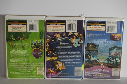Disney A Bug's Life, Rescuers down Under, Make Mine Music, Children animated VHS - Picture 2 of 10