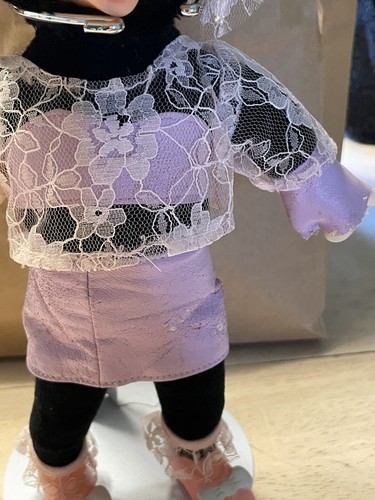 Vintage Minnie Mouse In Pink Lace Plush Stuff Toy Applause - Picture 3 of 10
