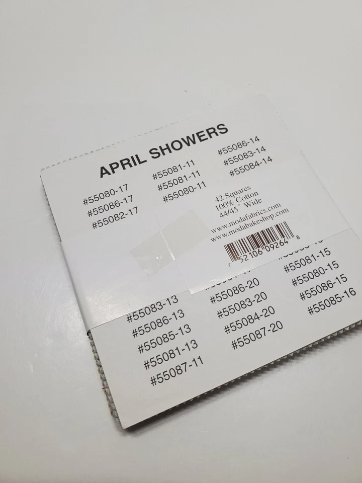 Bonnie & Camille Fabric April Showers Moda Charm Pack 42 5" Quilt Squares OOP - Image 2 of 2