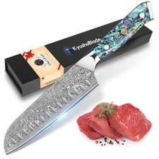 7 Inch Damascus Steel Santoku Knife Ergonomic Handle Cooking Knife Kitchen Knife