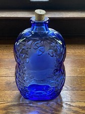 cobalt blue glass bottle