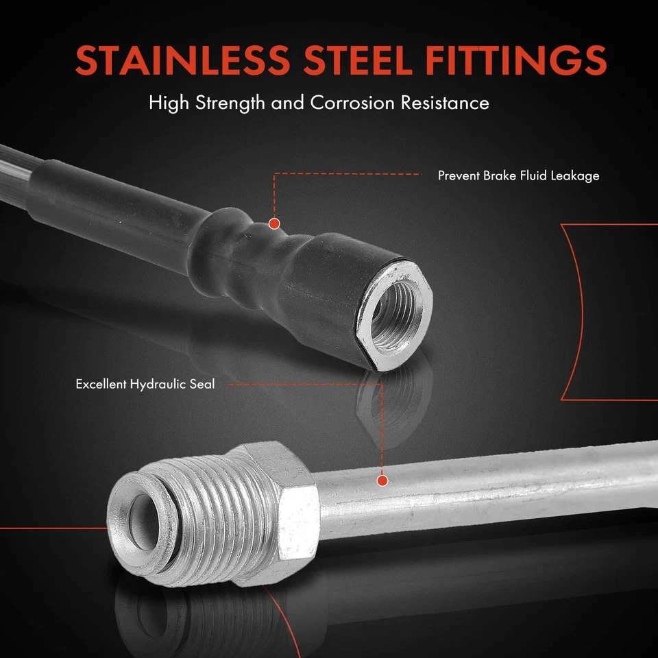 Manguera hidráulica de freno trasera izquierda exterior para Ford F650 F750 2000-2003 5,9 L 7,2 L 7,3 L Foto 4 de 4