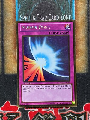 Yugioh Mirror Force PGLD-EN059 Gold Rare 1st Ed LP | eBay