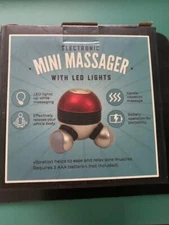 NIB Electronic Mini Massager With LED Lights New In Box