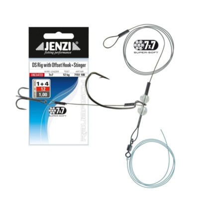 7x7 DS Stinger Rig Offset Haken 12kg