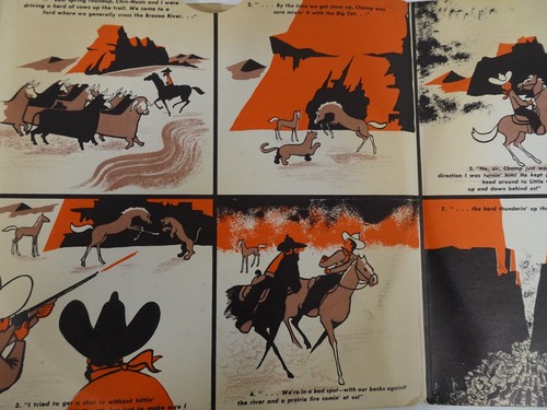 Gene Autry The Story of Little Champ 2 Record Set Columbia 1951 10" MJV-104 - Picture 8 of 11