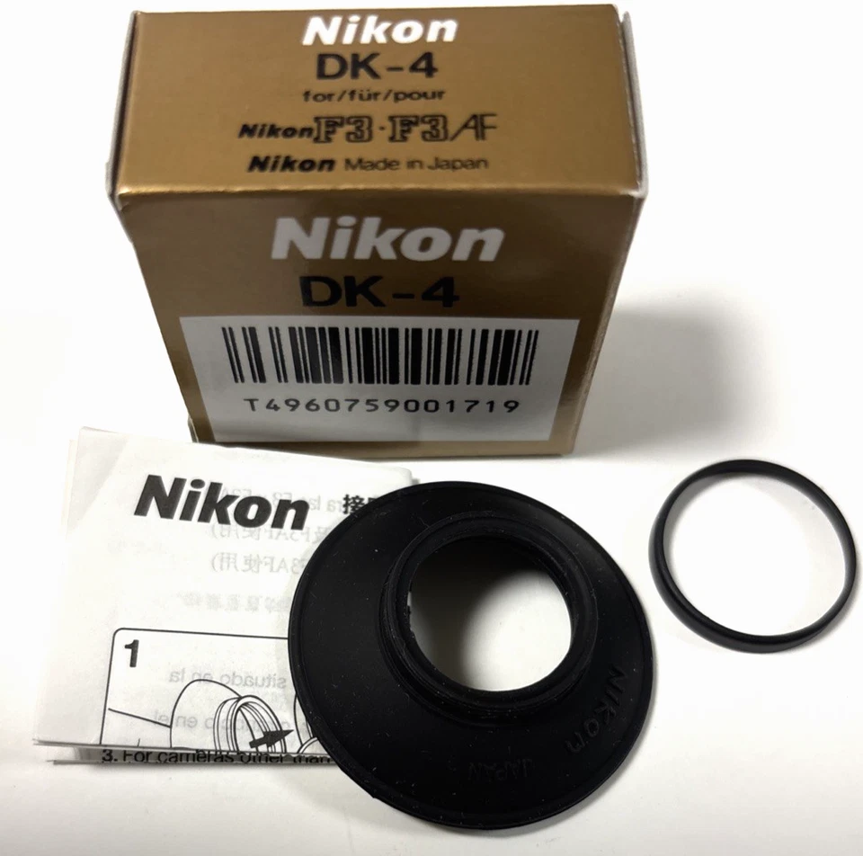 [COMO NUEVO en CAJA] Ocular de goma genuino Nikon DK-4 para F3, F3AF de Japón Foto 2 de 4