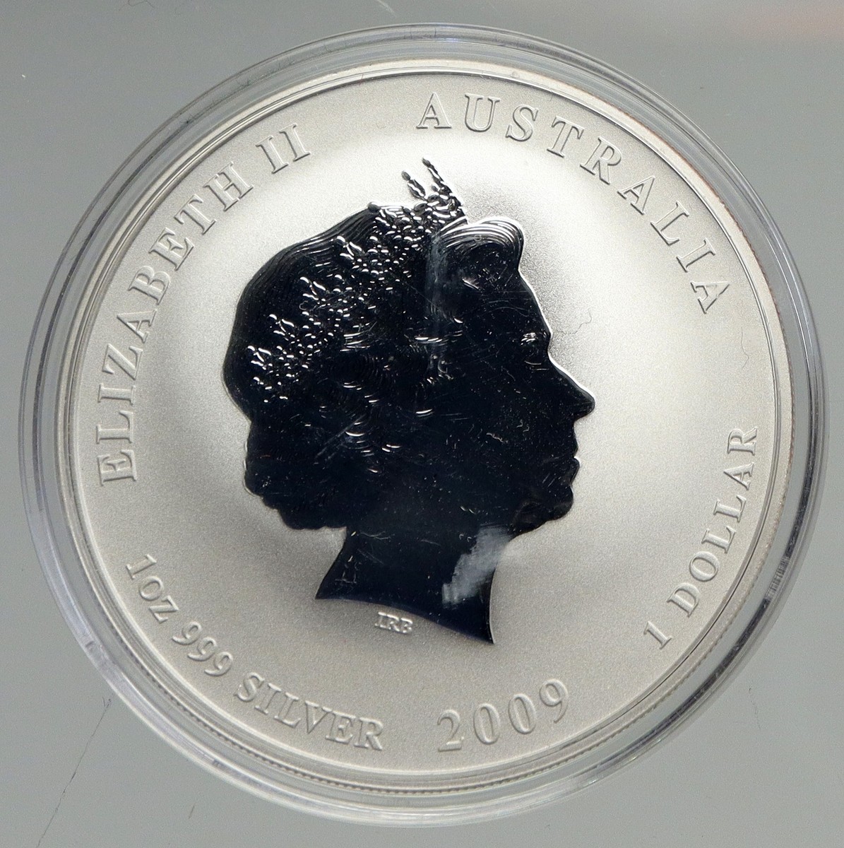 未流通品　2020年　オーストラリア　ブル＆ベア　1オンスか銀貨　1oz 銀貨 2020 1 oz Proof Australian Silver Double Dragon Coin l JM