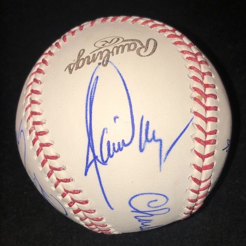 2008 World Series Philadelphia Phillies Signed Rawlings Baseball Hamels Lidge - Picture 5 of 6