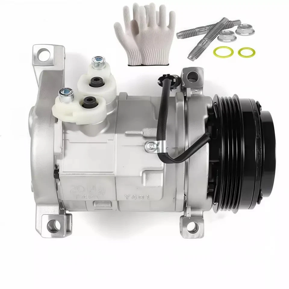 A/C Compressor For Cadillac Escalade Chevy Tahoe Suburban GMC Yukon With Rear AC Foto 4 de 4