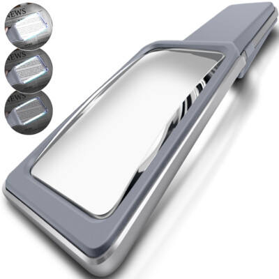 MagniPros 6X LED Magnifying Glass for Reading Fine Print & Low Vision Seniors 