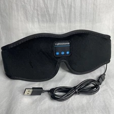 Lightimetunnel Unisex Black Healthy Eye Rechargeable Bluetooth Music Sleep Mask
