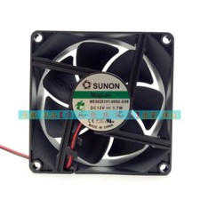 SUNON ME80251V1-000U-G99 DC12V 1.7W 8cm 2-Wire Cooling Fan