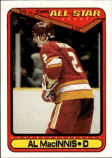 1990-91 Topps Al MacInnis #197b Calgary Flames