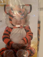 NWOT Tiger Tot Costume Infant Size 6-12 Months Jumpsuit Headpiece