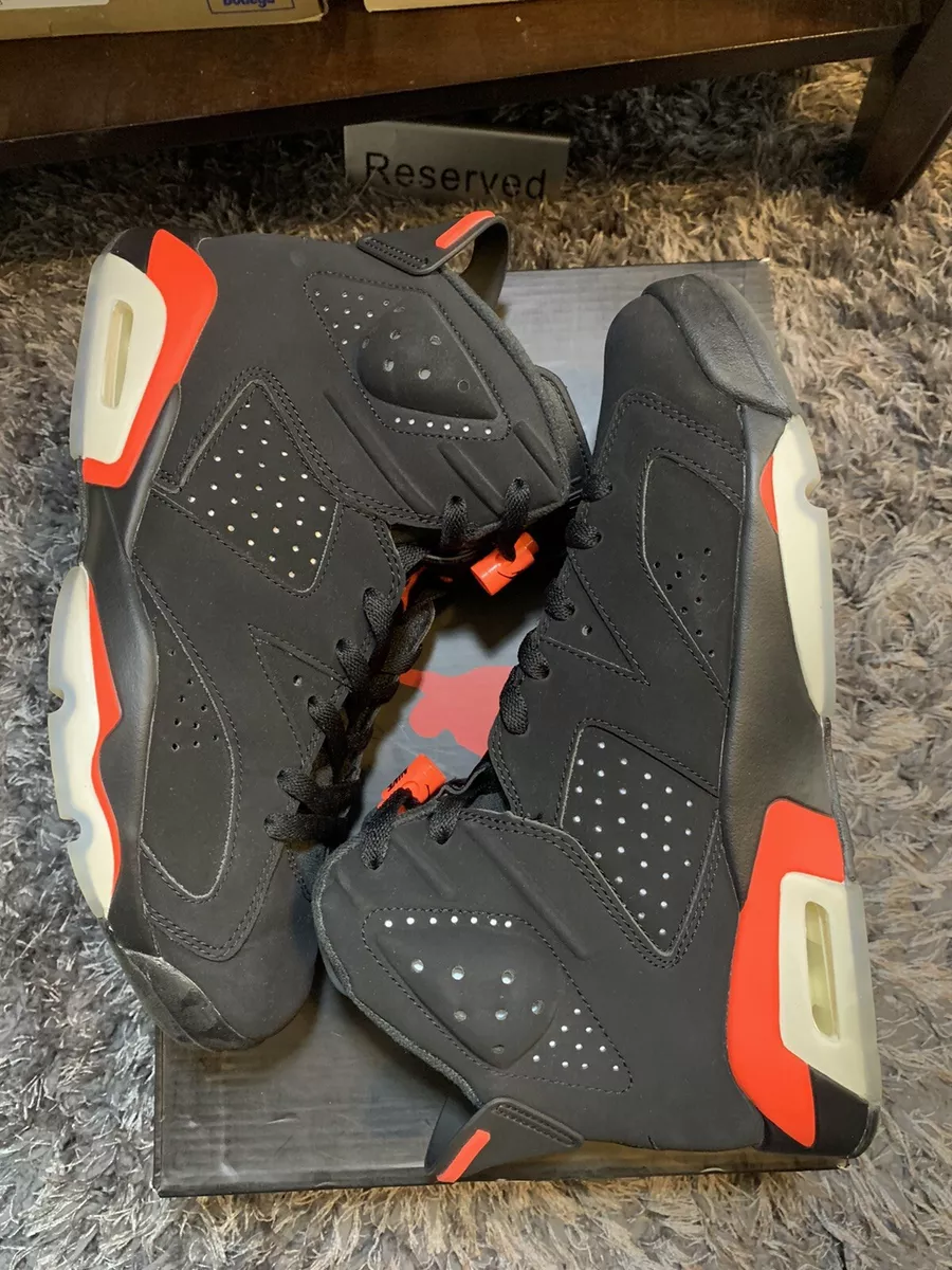 Size 8.5 - Nike Air Jordan 6 Retro Black Infrared 2019 OG Bred 384664 060 Used