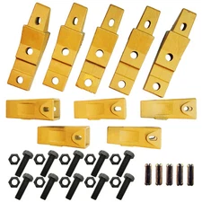5 Bobcat Style Skid Steer Bucket Bolt-On Shanks, Teeth & Pins- Assembly 6737322Y