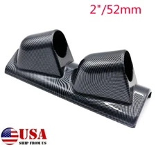 USA 52mm 2" Left Driver 2 Hole Meter Gauge A-Pillar Dashboard Mount Holder Pod*1