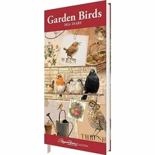 CAROUSEL CALENDARS Garden Birds By Pollyanna Pickering Slim Dia... Calendar Book