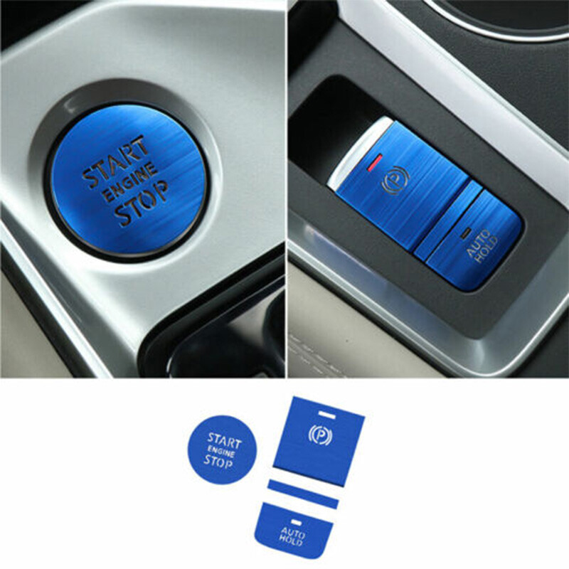 For Nissan Altima 20192023 Blue Aluminum Inner Electronic Handbrake