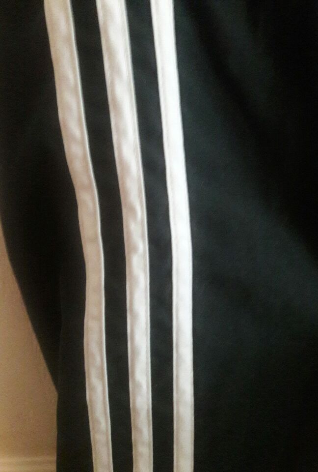 Adidas pants Womens Cropped Athletic Crop Black White Stripes Logo ...