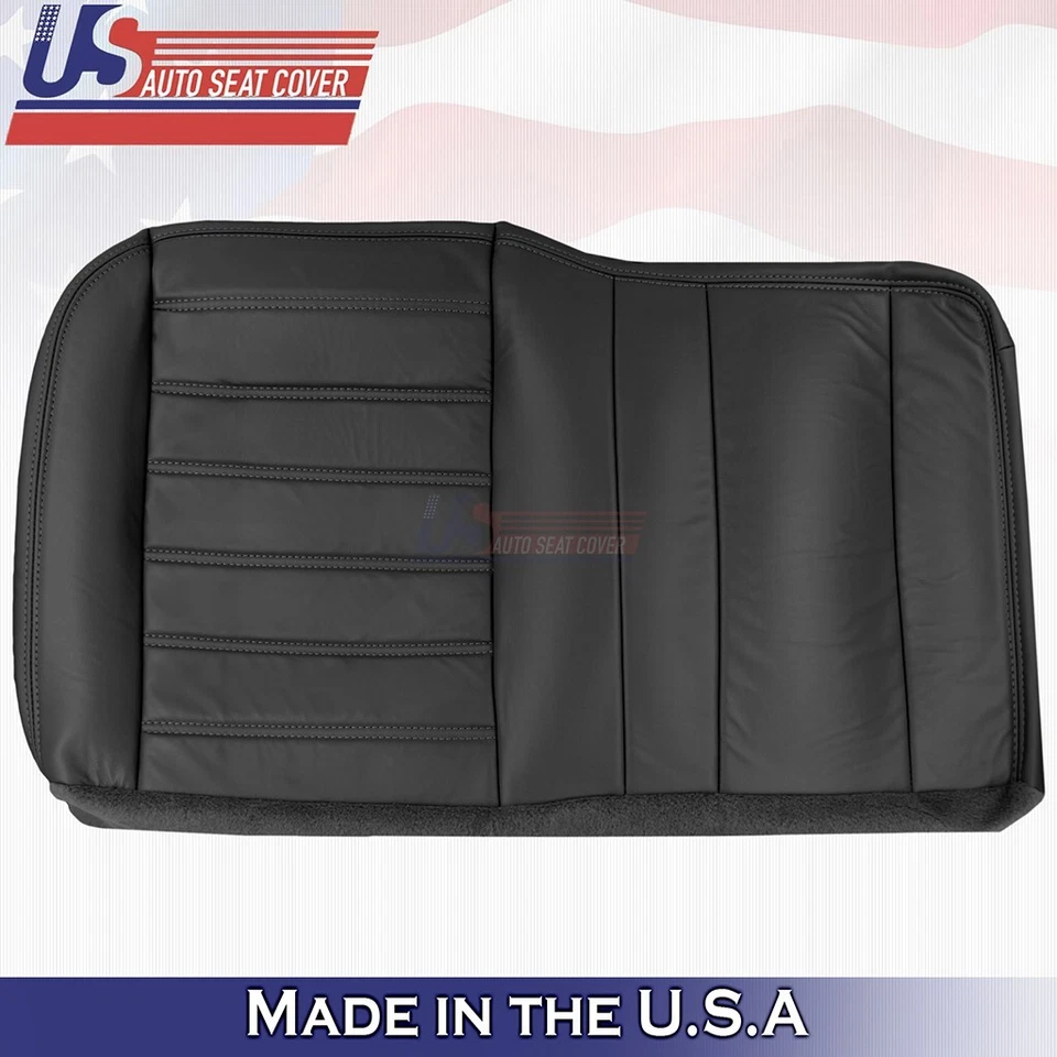 2003 to 2007 For Hummer H2 REAR Driver & Passenger Bottoms Leather Cover Black - Image 3 of 4