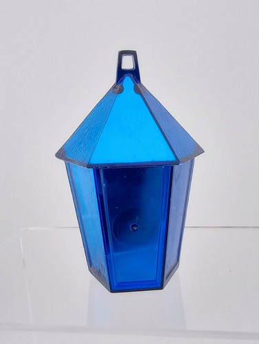 Vintage Jewel Brite Laterne Diorama Weihnachtsschmuck Kerze und Grün - Bild 4 von 9