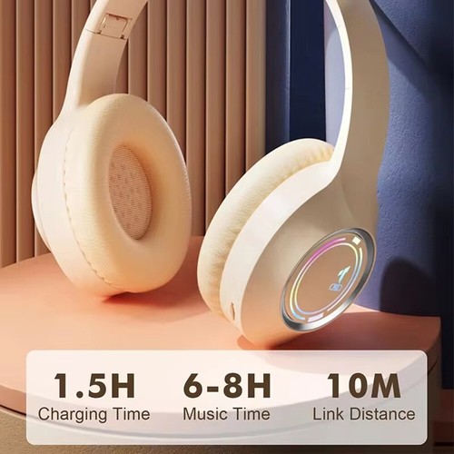Wireless Bluetooth Headphones Noise Cancelling Stereo Headset Over Ear Earphones - Picture 7 of 24