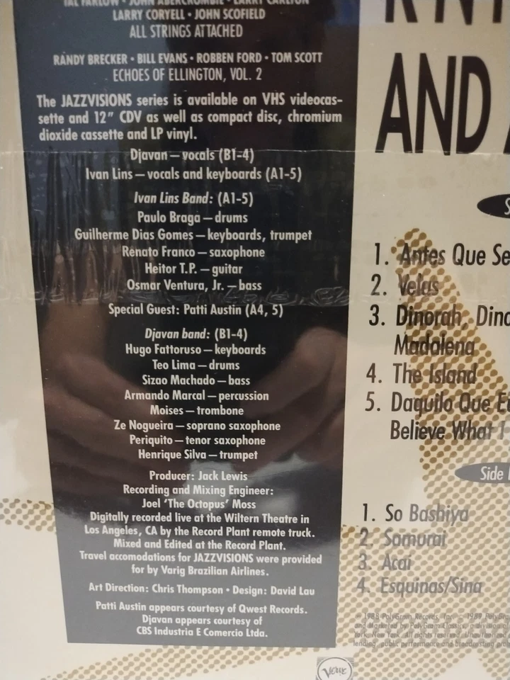 DJAVAN-IVAN LINS Brazilian Knights & a Lady NM 1988 VERVE LP shrink PATTI AUSTIN - Image 4 of 4