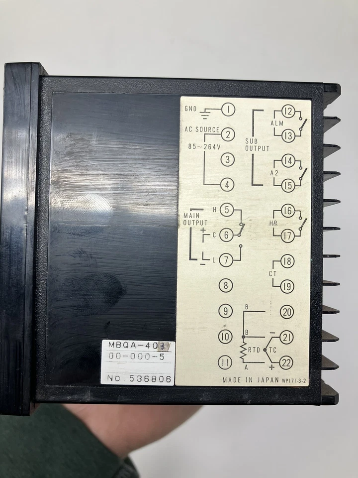 Barber Colman MBQ MBQA-403-00-000-5 Process Temperature Controller, 0-1600 F - Image 4 of 4
