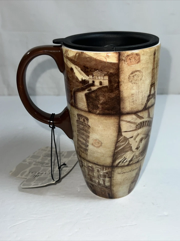Cypress World Postcard Travel Mug Egypt, New York, Paris, London and Greece - Image 4 of 4