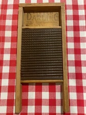 Antique LITTLE DARLING Washboard No. 818 National Washboard Co. (Rare)