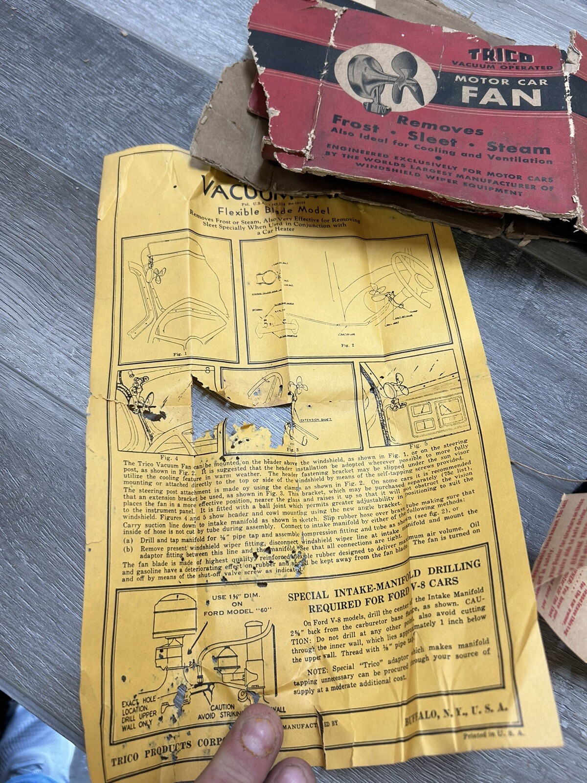 Trico Vf2 Antique Car Fan Defroster eBay